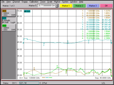Ultra-Wideband amplifier 2~40GHz