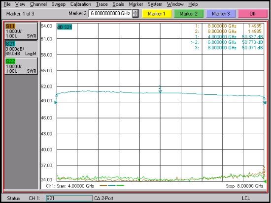 Low Noise Amplifier 4-8GHz